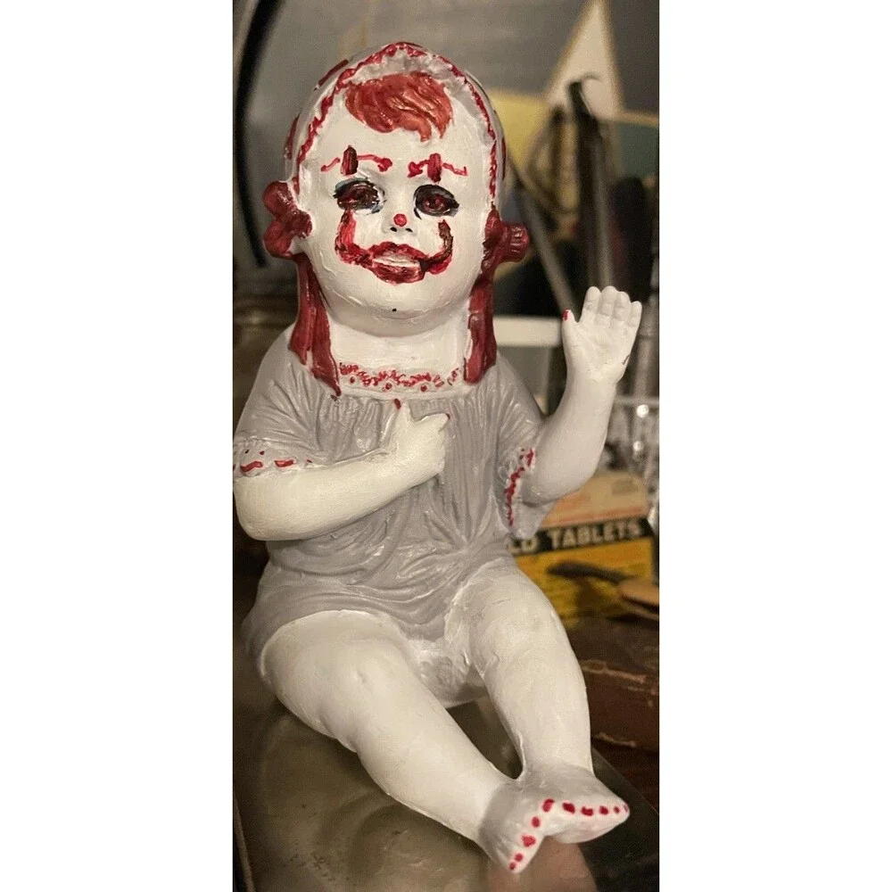 Vintage German Piano Baby 13472 OOAK Painted Pennywise Baby Look Alike